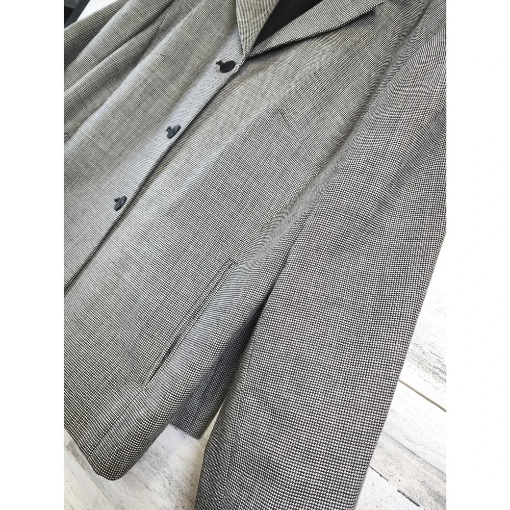 Pendleton Blazer Jacket Women 16W Houndstooth 100% Virgin Wool